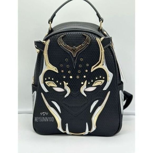 Marvel Black Panther 2 Wakanda Forever Cosplay Light Up Mini Backpack - Picture 4 of 6